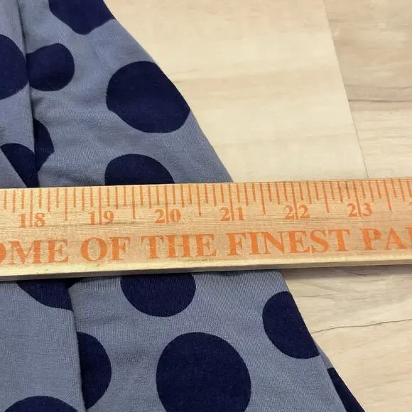 Boden Women 6P Dress Faux Wrap Fit Flare Polka Dots Jersey Purple - Picture 8 of 9